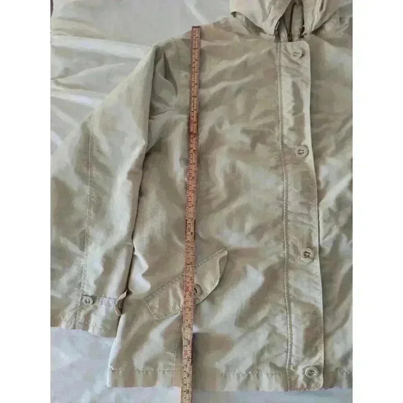 Lands End Womens Jacket Coat Beige Size XL WITH HOOD - Picture 2 of 8